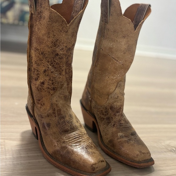 Justin Women's Bent Rail Wildwood Distressed Boot (Tan-BRL122) org $227‎ - Picture 1 of 13